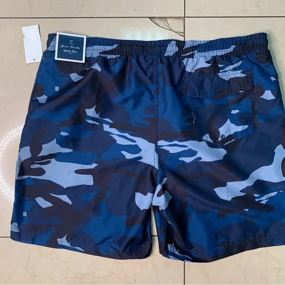 Men's Blue Camo Swim Shorts Sz xl
